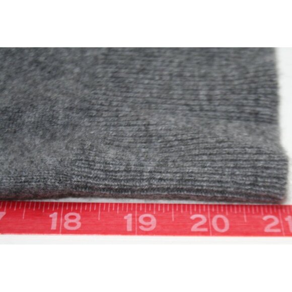 Nicole Miller 100% Cashmere Gray Turtleneck Sweater Waffle Knit Womens S Luxe - Picture 7 of 7